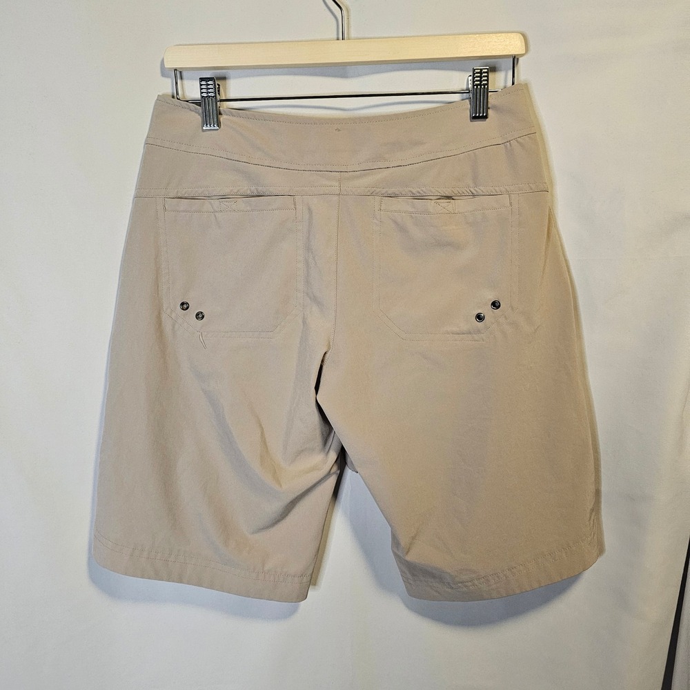 Free Country Womens Tan Performance Hiking Shorts Size Small Drawstring Khaki - Picture 6 of 7